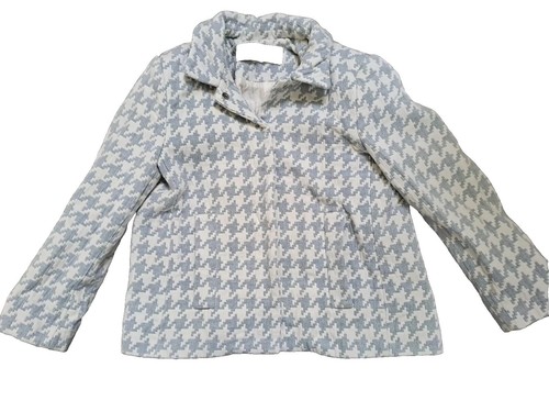 Zara blue and - white, dogtooth