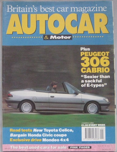 Autocar magazine march 1994 - magazine,