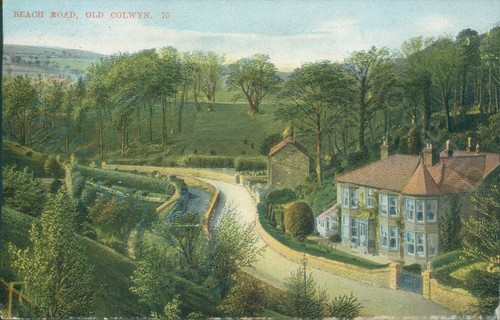 Old colwyn beach road c1906 - colwyn,