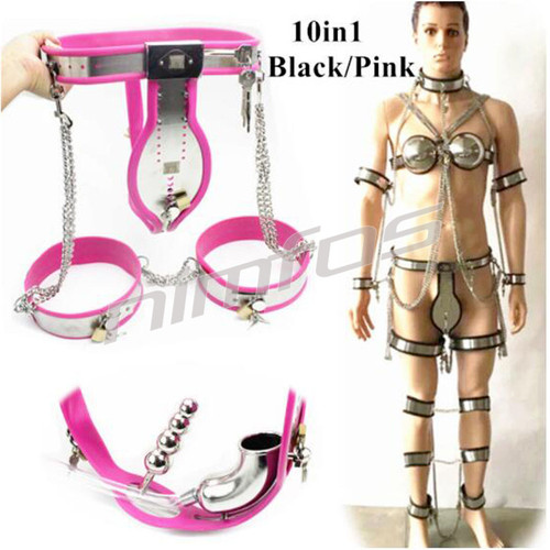 Male chastity belt neck collar - male,