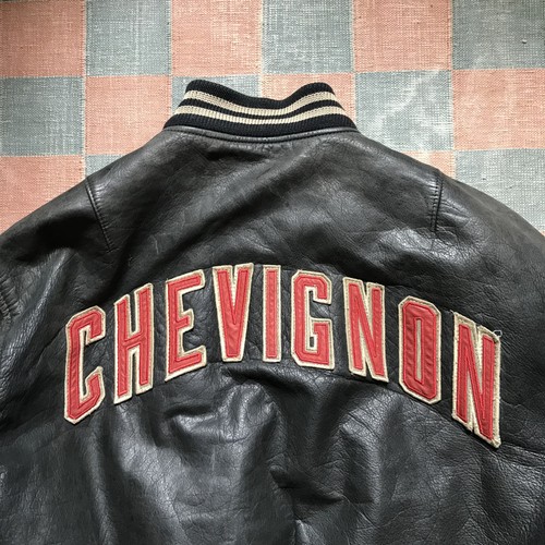 Chevignon leather spellout - spellout,