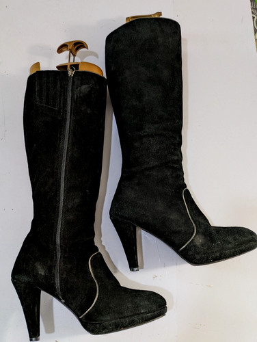 Boden women black suede - women's,