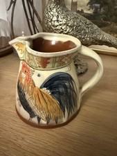 Rare Maureen Minchin Cockerel Pottery Jug