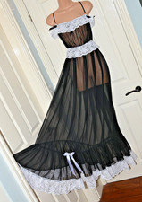 Long feminine sheer - -,