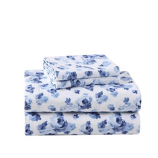 Emelisa Flannel 4-Piece Blue