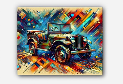Vintage car early jeep willys - vintage,