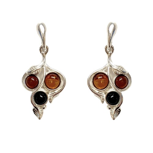 Whitby jet and baltic amber - jet, in