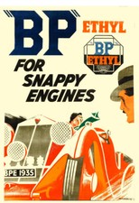 1930s Petrol Advert Art Deco
