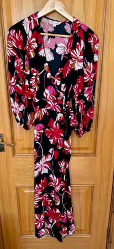 Whistles floral wrap midi - floral,