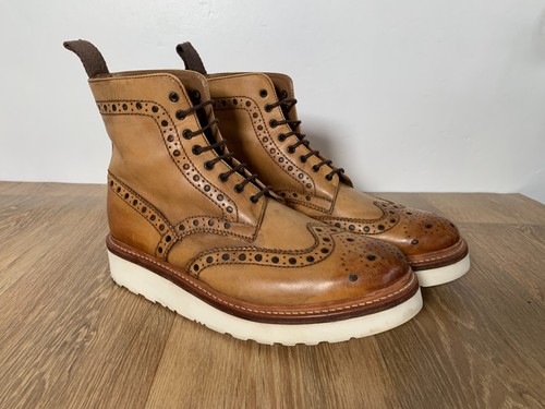Grenson fred brogue boots mens - brogue,