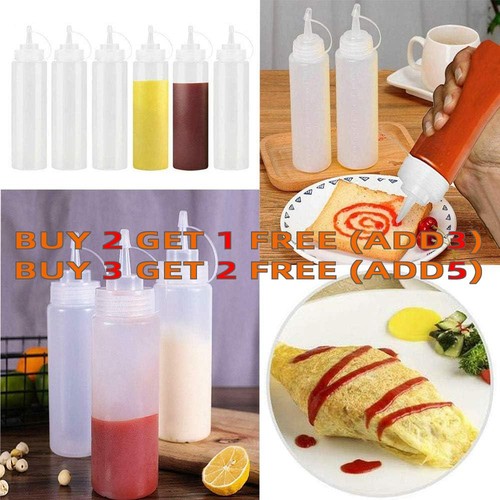 24oz plastic clear squeeze - 8-24oz,