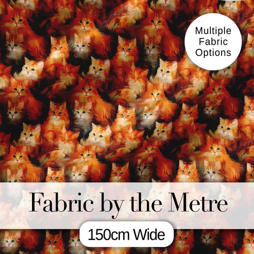 Fluffy ginger cats - ginger, painterly