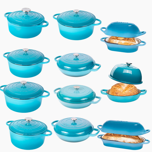 Enamelled cast iron dutch - enamelled, oven