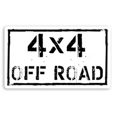 2 x 10cm Cool 4x4 Off Road Vinyl Stickers - Truck Quad ATV Men's Sticker #34474