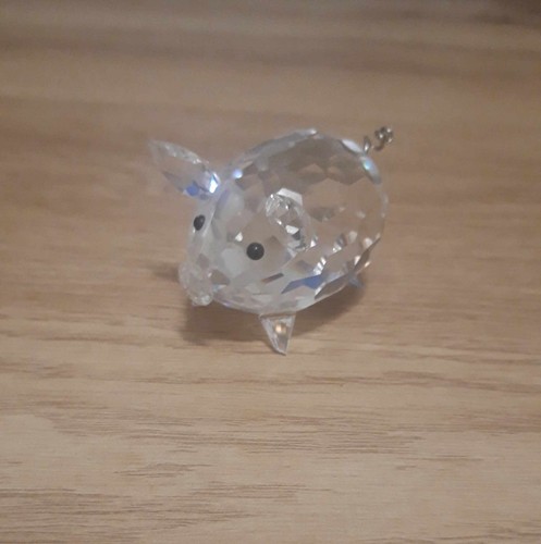 Swarovski pig medium metal - pig, v2