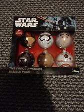 Official Star Wars, Marvel and DC Comics Christmas Tree Baubles 6PC Packs 
