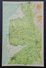 Antique 1903 Lancashire Map