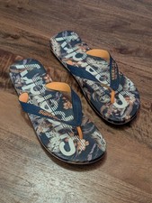 Super Dry Printed Flip Flops Large (UK 10-11) Indo Leaf