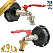 IBC Tank Tap Adapter S60*6 Coarse Thread to Brass/Alloy 16mm Quick Connect Repla