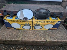Milenco Towing Mirrors Set Universal Fit Caravan Car Trailer with Boxes