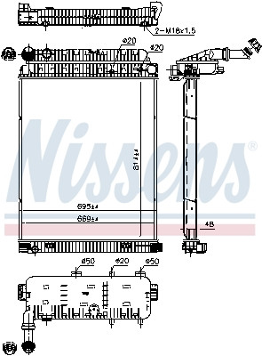 Nissens 62648 radiator engine - nissens,