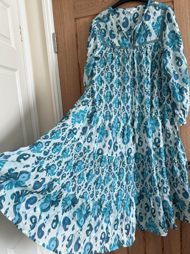 Monsoon turquoise batik voile - batik,
