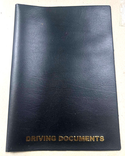 Black leather look car - a5,