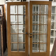 French doors with tempered