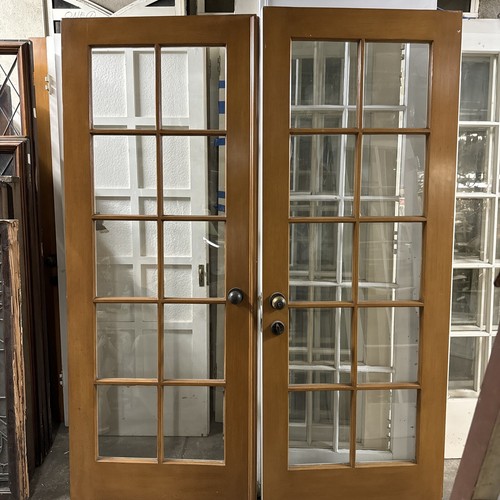 French doors with tempered