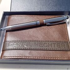 Daniel Hechter Leather Wallet and Pen Boxed Unused In Mint Condition