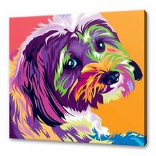 Dog Wall Art Dog Canvas Print Dog Custom Art Lhasa Apso Wall Hanging Handmade
