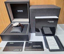 RADO Coupole 763.3860.4 Men's Watch Auto Gold dial Brown leather Watch-R22860025