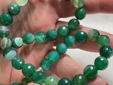 Jewellery Stunning Mint Green Agate Beaded Necklace, Silver Tone, Magnetic Clasp