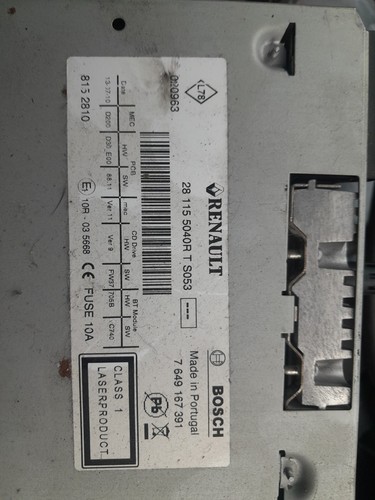 Renault radio codes - codes,