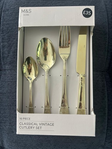 Marks spencer gold 16 piece - &,