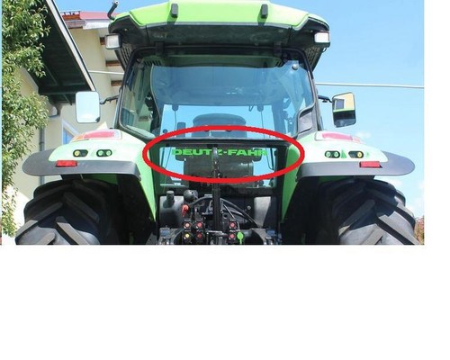 Deutz agrotron rear glass - agrotron,