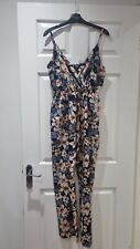Mela London Wrap Front Strappy Jumpsuit Multicolour Size 14.