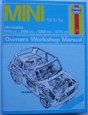 Mini 1969-84 inc. Saloon Estate Van Pick-up Cooper 1275GT Haynes Workshop Manual