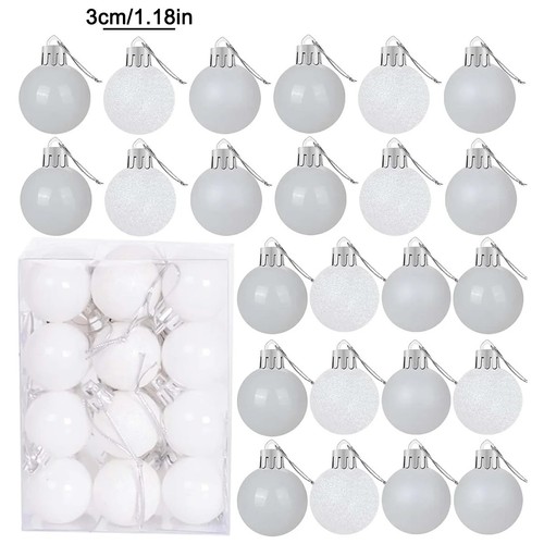 30mm christmas decor baubles - 30mm,