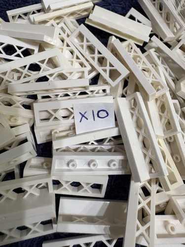 Lego 10x white fence - x, 1
