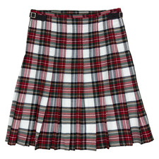 Dress Stewart Tartan Kilt Lightweight Highland Scottish Scotland Red White Green