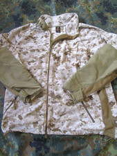 USMC Desert Digital MARPAT Fleece Jacket Desert army Hiking Coat SF sas LARGE