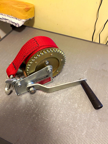Marksman hand crank winch with - marksman,