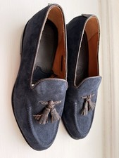 Men’s Jaeger Navy Suede Tasselled Loafer Slip On Shoes Size UK 7 NWT RRP £99