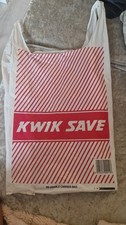 vintage kwik save carrier bag