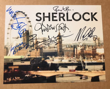 SHERLOCK Cast Multi Signed x6 Genuine Authentic Signed IN-PERSON 10x8 PHOTO COA