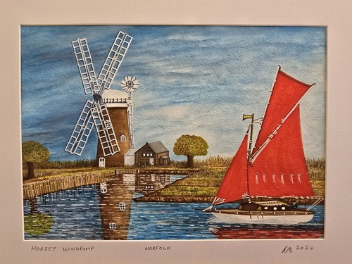 Original framed watercolour - framed,