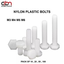 White hex nylon - m3,