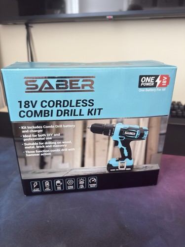 Saber 18v cordless combo - cordless, drill