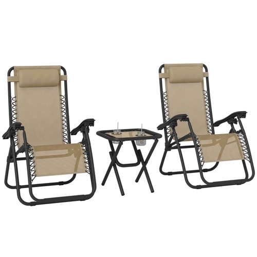 Outsunny 3pc zero gravity - outsunny,